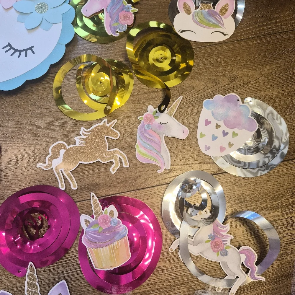 🦄 Unicorn Party Decoration Bundle – Pastel Theme 🦄